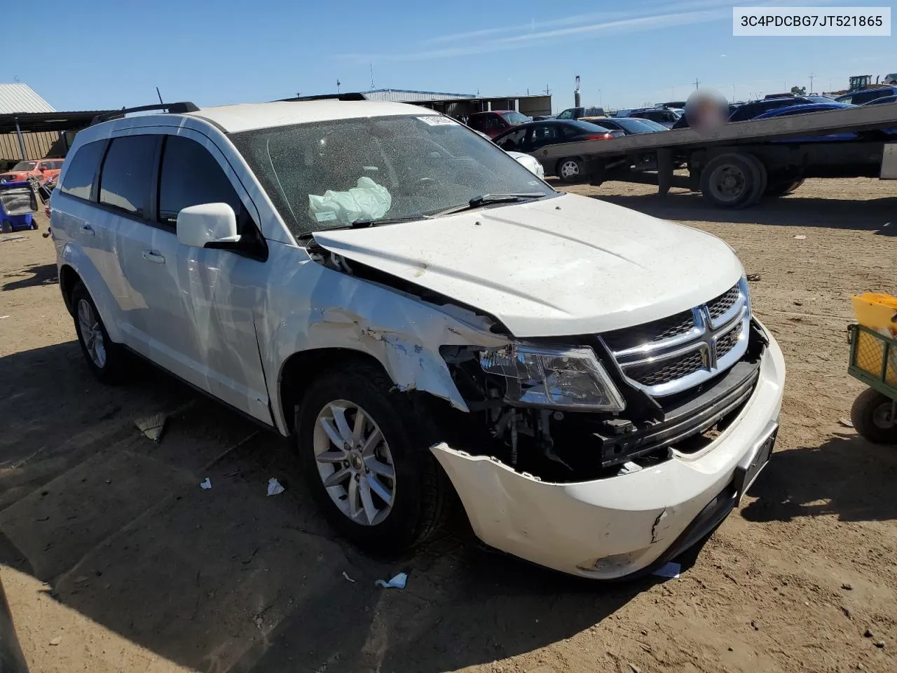 2018 Dodge Journey Sxt VIN: 3C4PDCBG7JT521865 Lot: 71640894