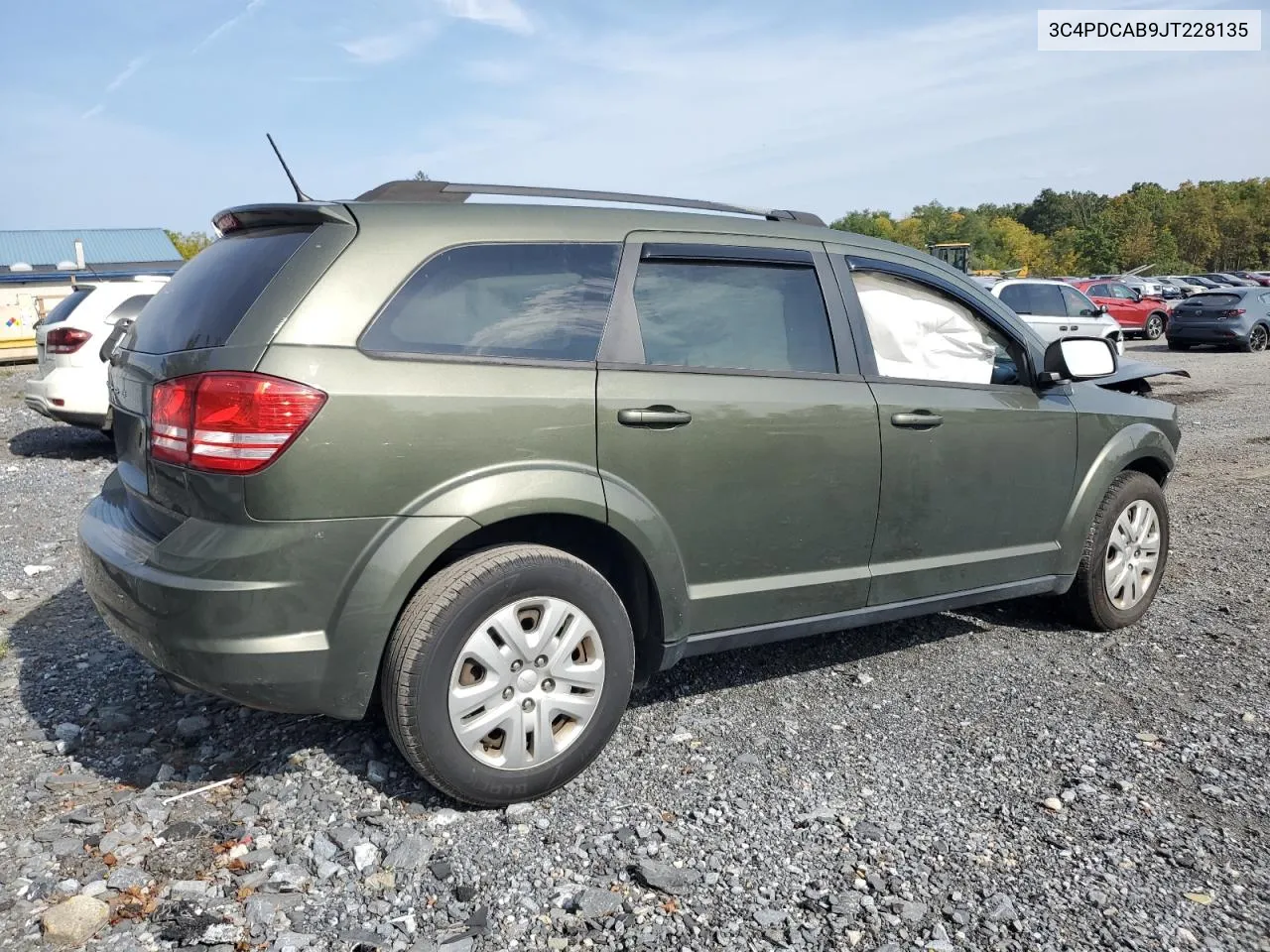 2018 Dodge Journey Se VIN: 3C4PDCAB9JT228135 Lot: 71724394