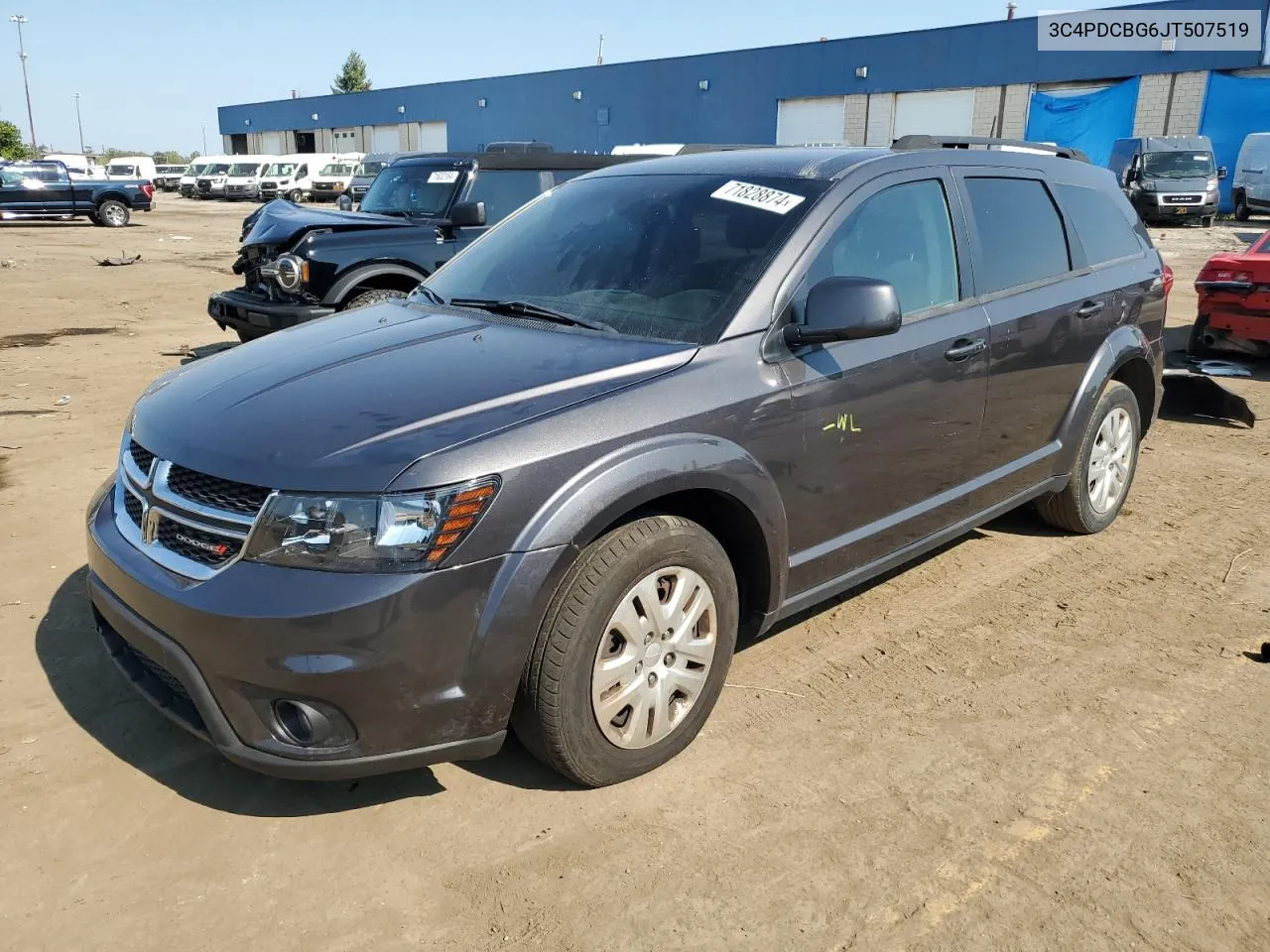 2018 Dodge Journey Sxt VIN: 3C4PDCBG6JT507519 Lot: 71828874