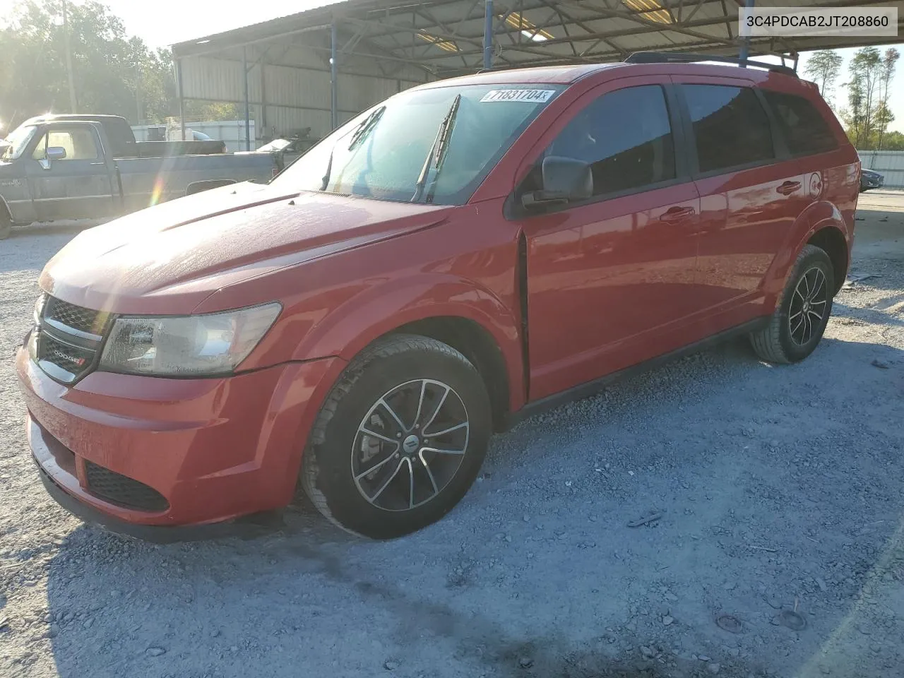 2018 Dodge Journey Se VIN: 3C4PDCAB2JT208860 Lot: 71831704