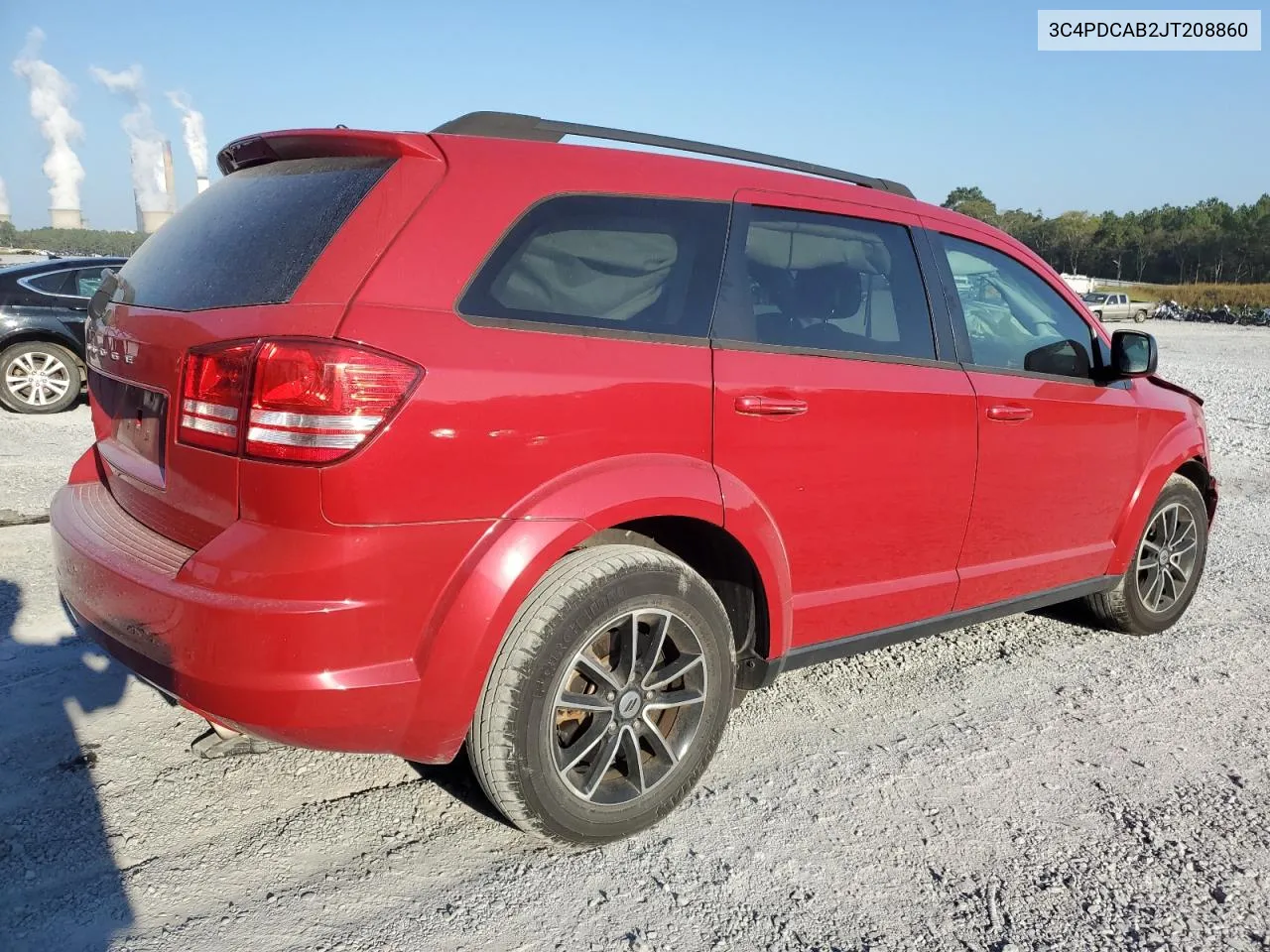 2018 Dodge Journey Se VIN: 3C4PDCAB2JT208860 Lot: 71831704