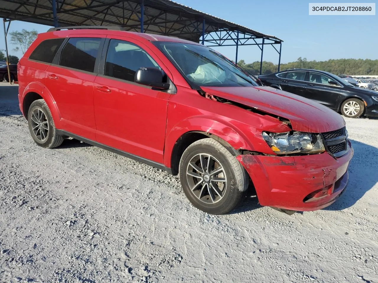 2018 Dodge Journey Se VIN: 3C4PDCAB2JT208860 Lot: 71831704