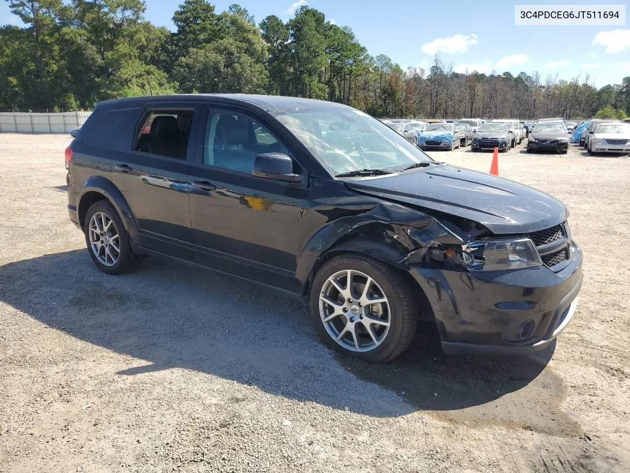 2018 Dodge Journey Gt VIN: 3C4PDCEG6JT511694 Lot: 71996654