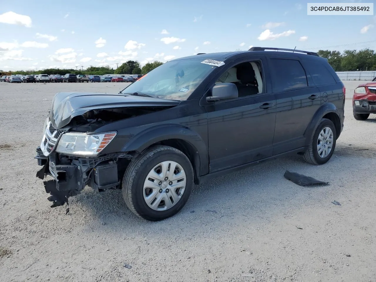 2018 Dodge Journey Se VIN: 3C4PDCAB6JT385492 Lot: 72004454