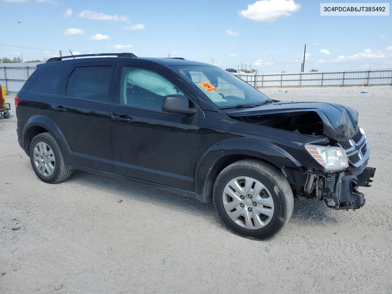 2018 Dodge Journey Se VIN: 3C4PDCAB6JT385492 Lot: 72004454