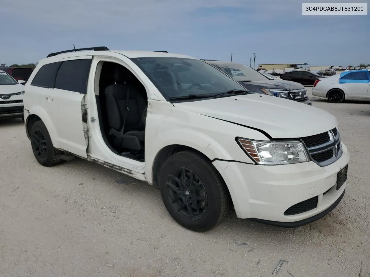 2018 Dodge Journey Se VIN: 3C4PDCAB8JT531200 Lot: 72013004