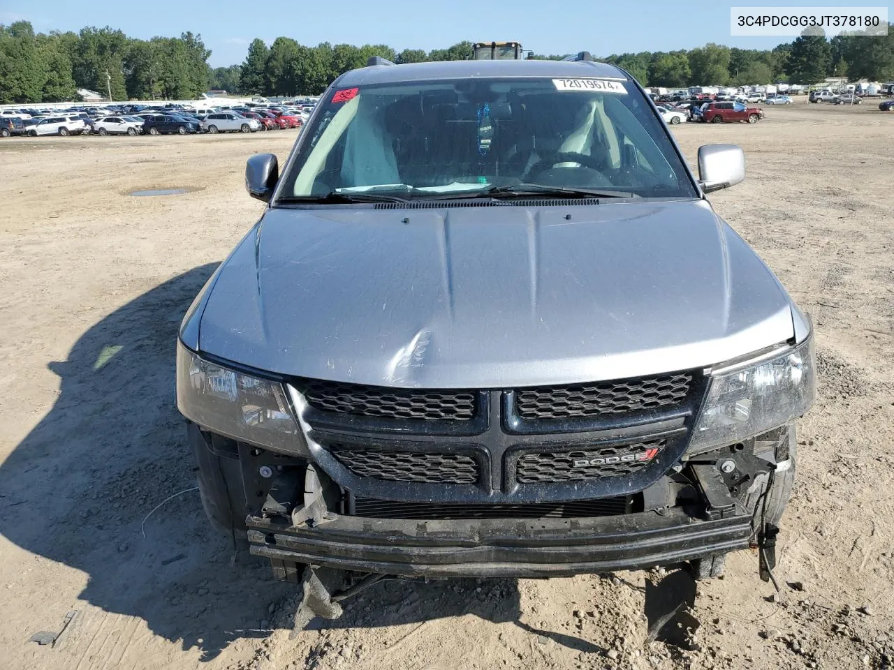 2018 Dodge Journey Crossroad VIN: 3C4PDCGG3JT378180 Lot: 72019674