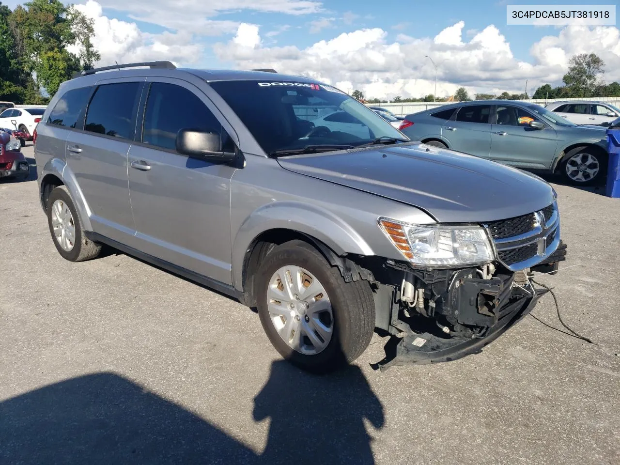 2018 Dodge Journey Se VIN: 3C4PDCAB5JT381918 Lot: 72249254