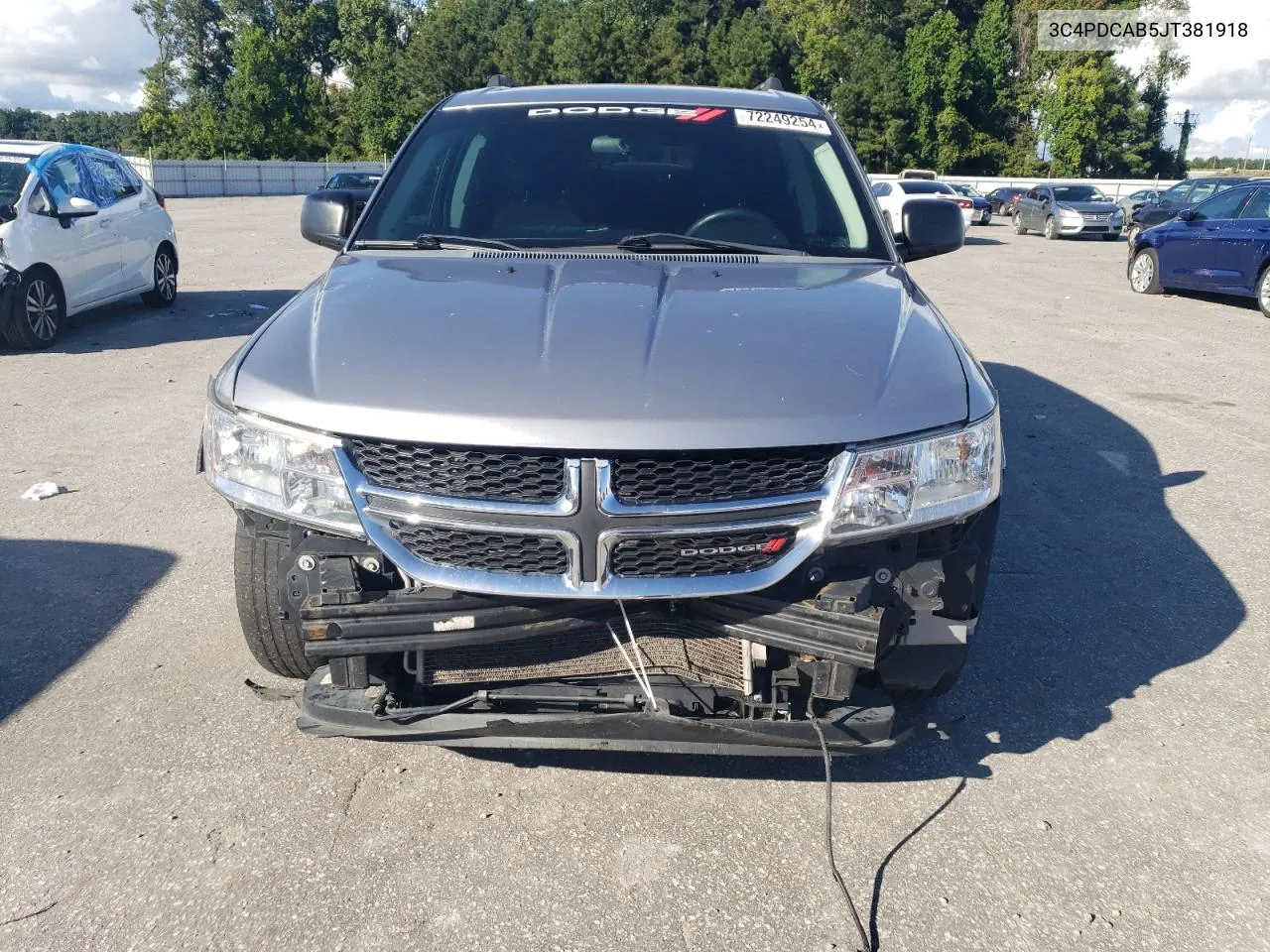 2018 Dodge Journey Se VIN: 3C4PDCAB5JT381918 Lot: 72249254