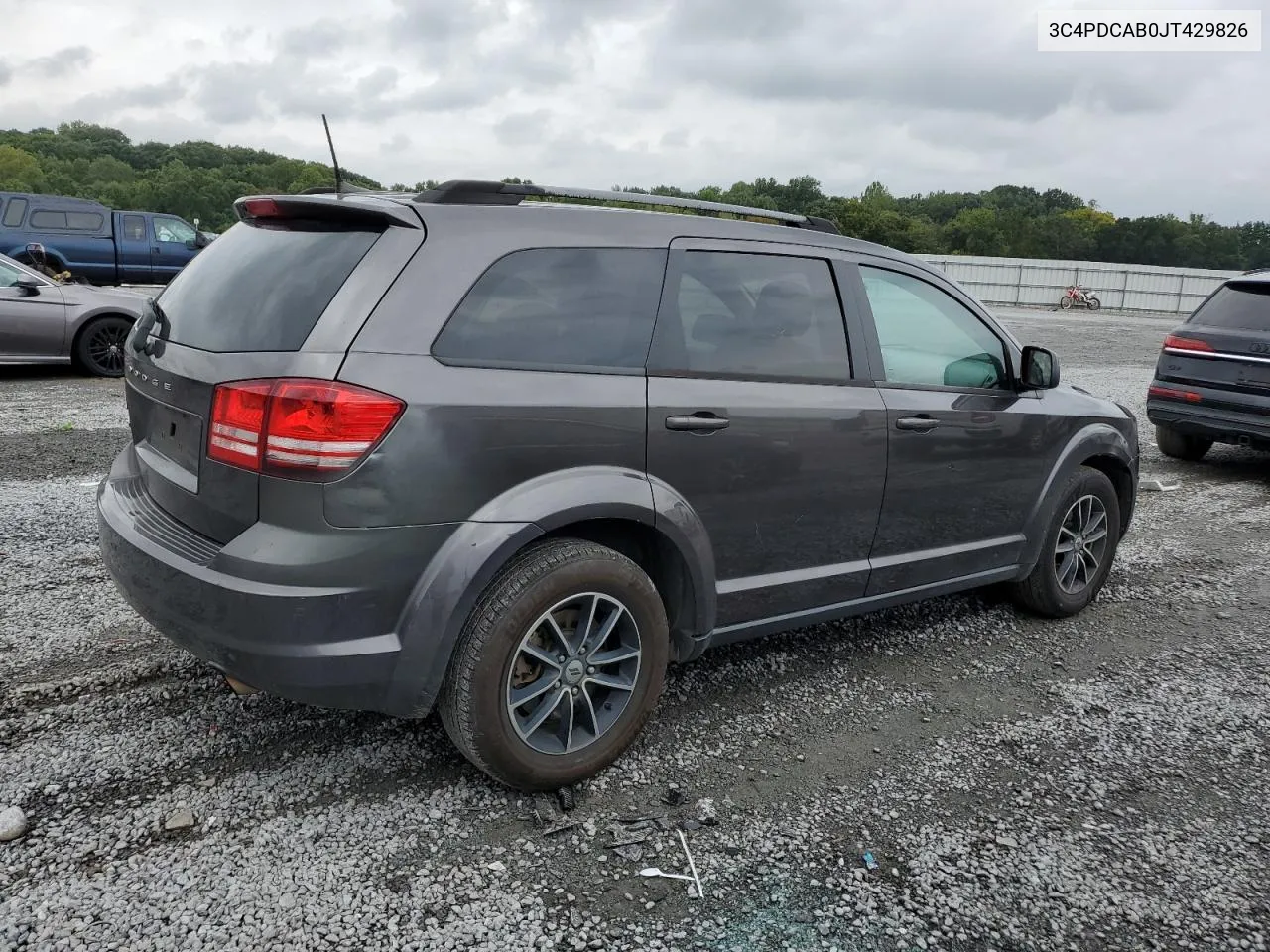 2018 Dodge Journey Se VIN: 3C4PDCAB0JT429826 Lot: 72250394