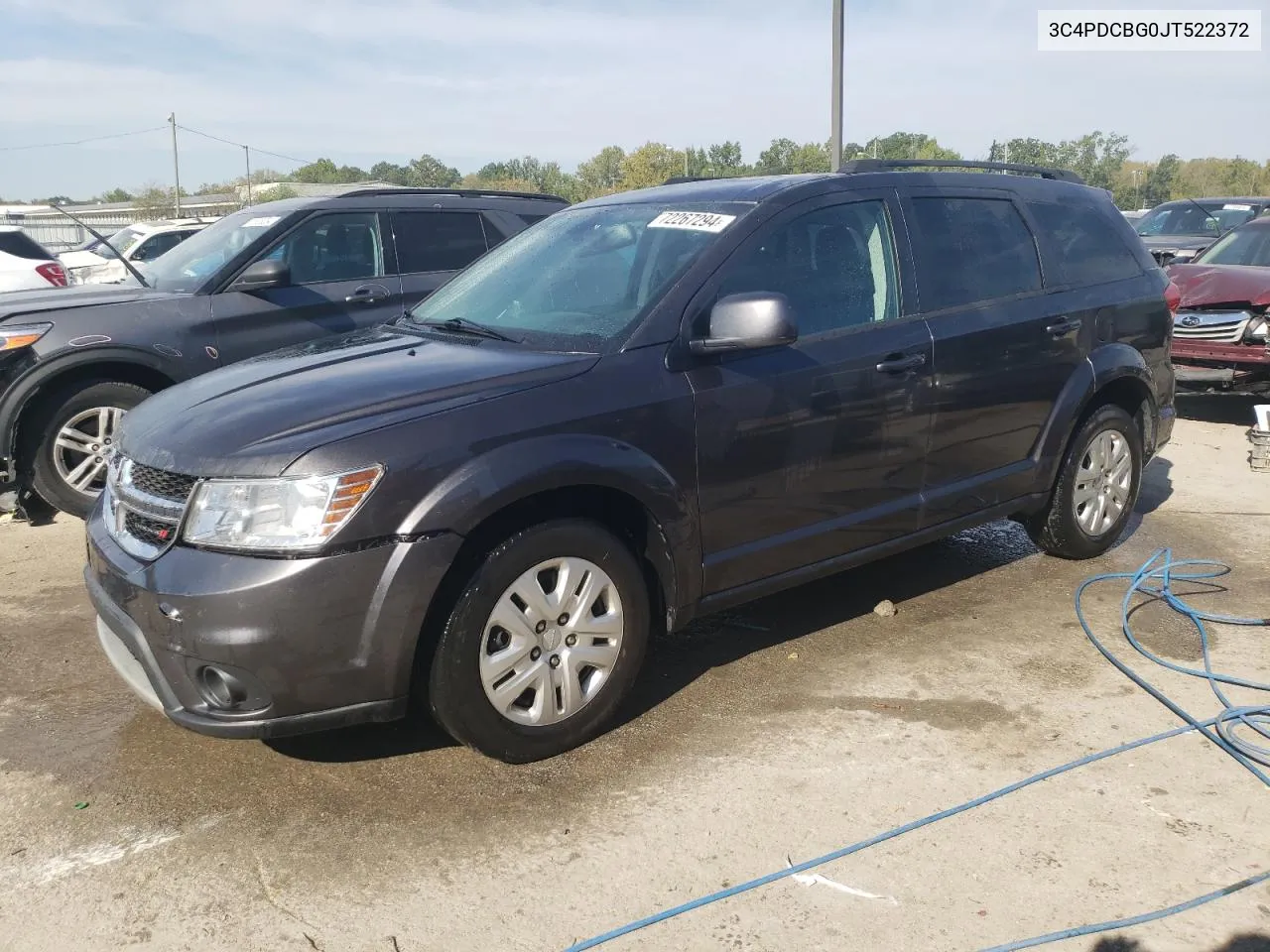 2018 Dodge Journey Sxt VIN: 3C4PDCBG0JT522372 Lot: 72267294