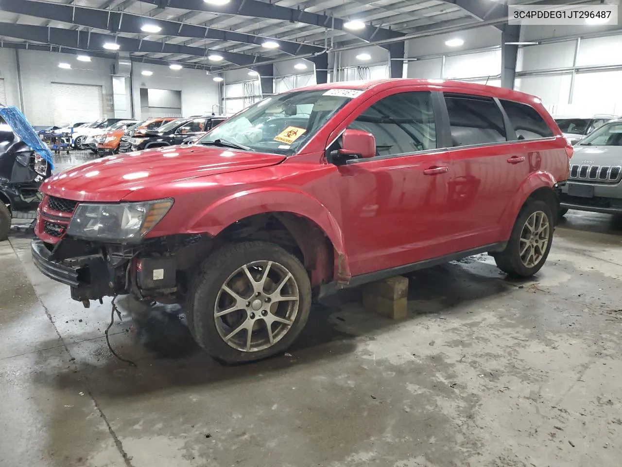 2018 Dodge Journey Gt VIN: 3C4PDDEG1JT296487 Lot: 72374674