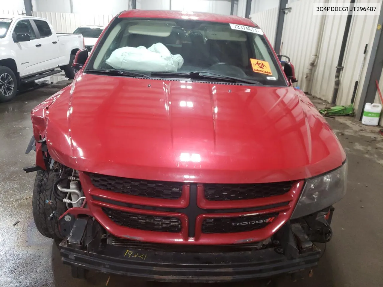 2018 Dodge Journey Gt VIN: 3C4PDDEG1JT296487 Lot: 72374674