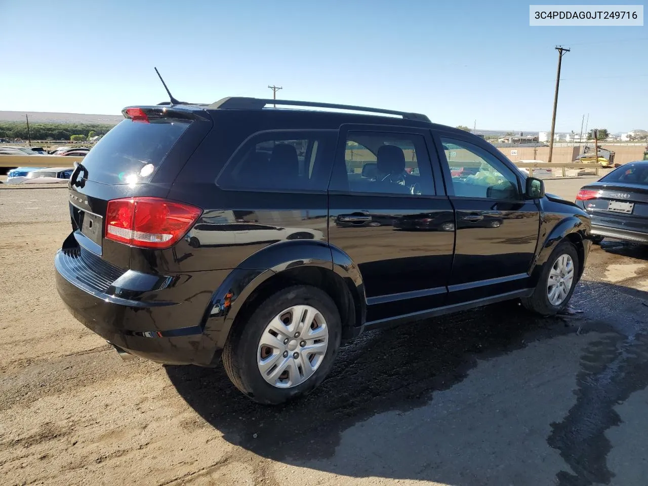 2018 Dodge Journey Se VIN: 3C4PDDAG0JT249716 Lot: 72475144