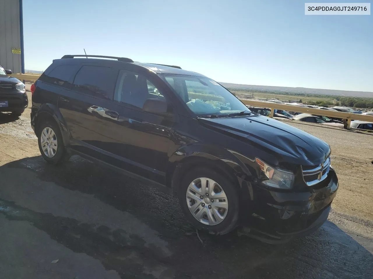 2018 Dodge Journey Se VIN: 3C4PDDAG0JT249716 Lot: 72475144