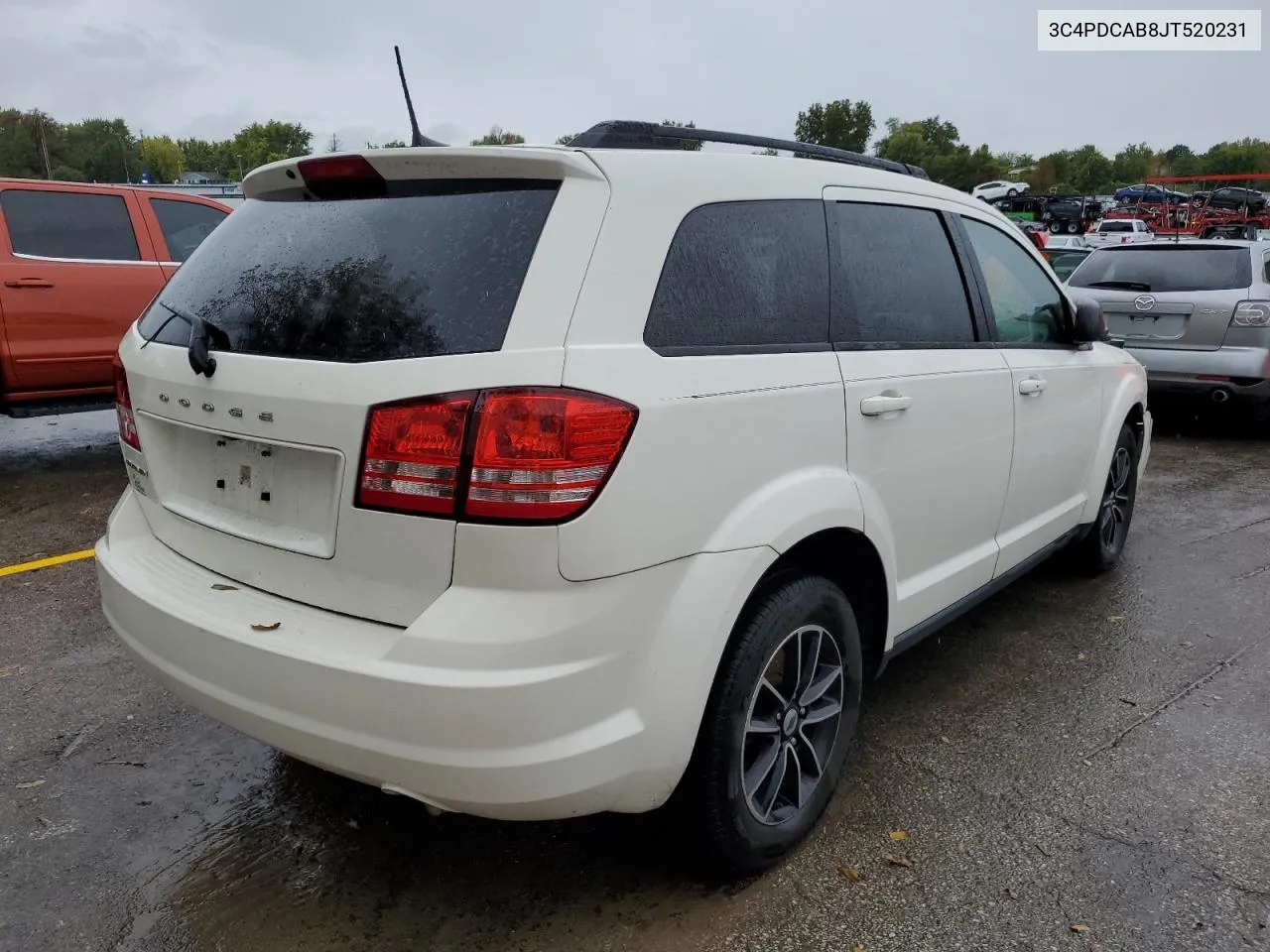 2018 Dodge Journey Se VIN: 3C4PDCAB8JT520231 Lot: 72542694