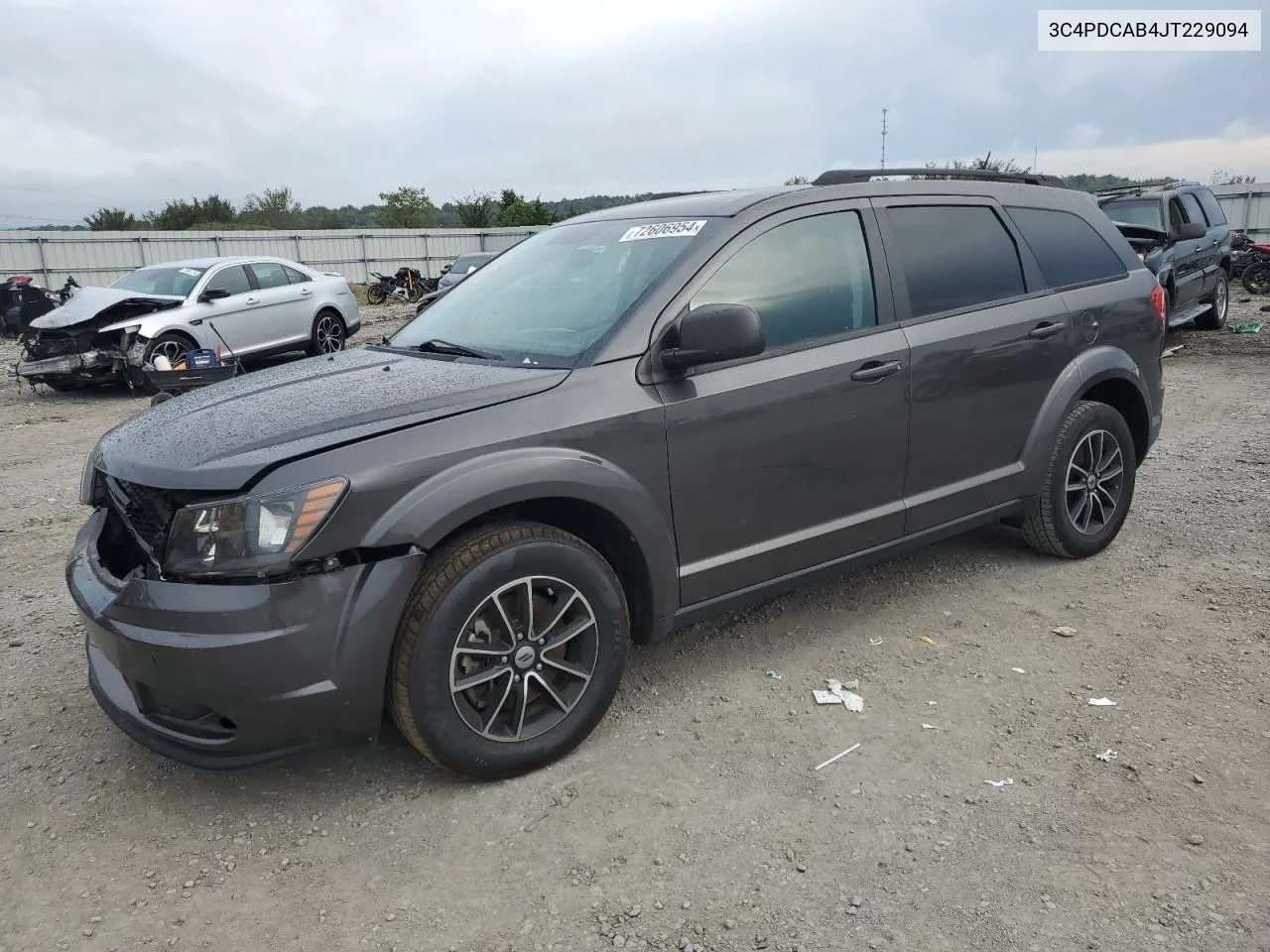 2018 Dodge Journey Se VIN: 3C4PDCAB4JT229094 Lot: 72606954