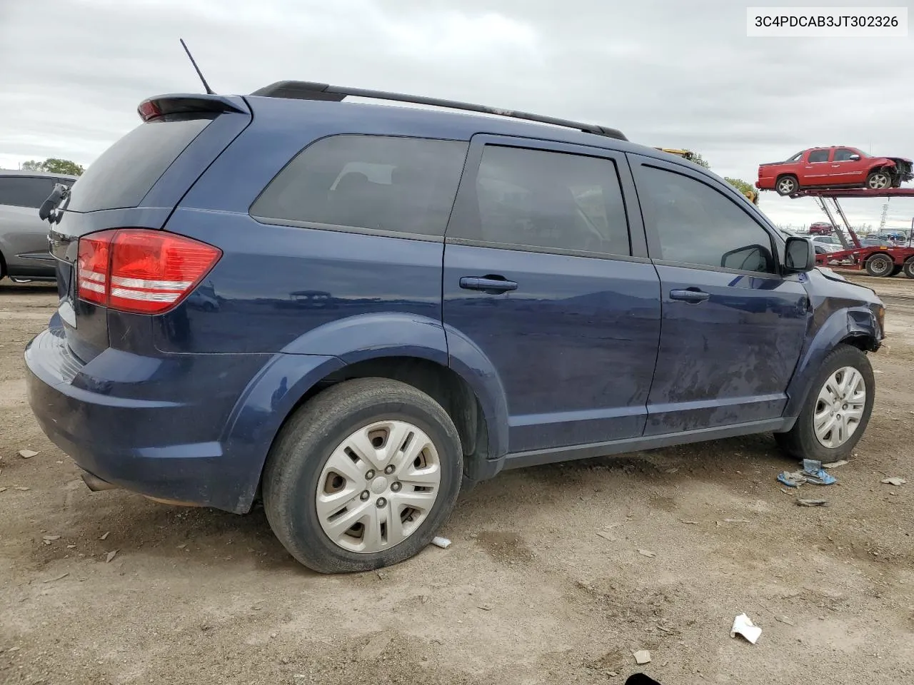 2018 Dodge Journey Se VIN: 3C4PDCAB3JT302326 Lot: 72736684