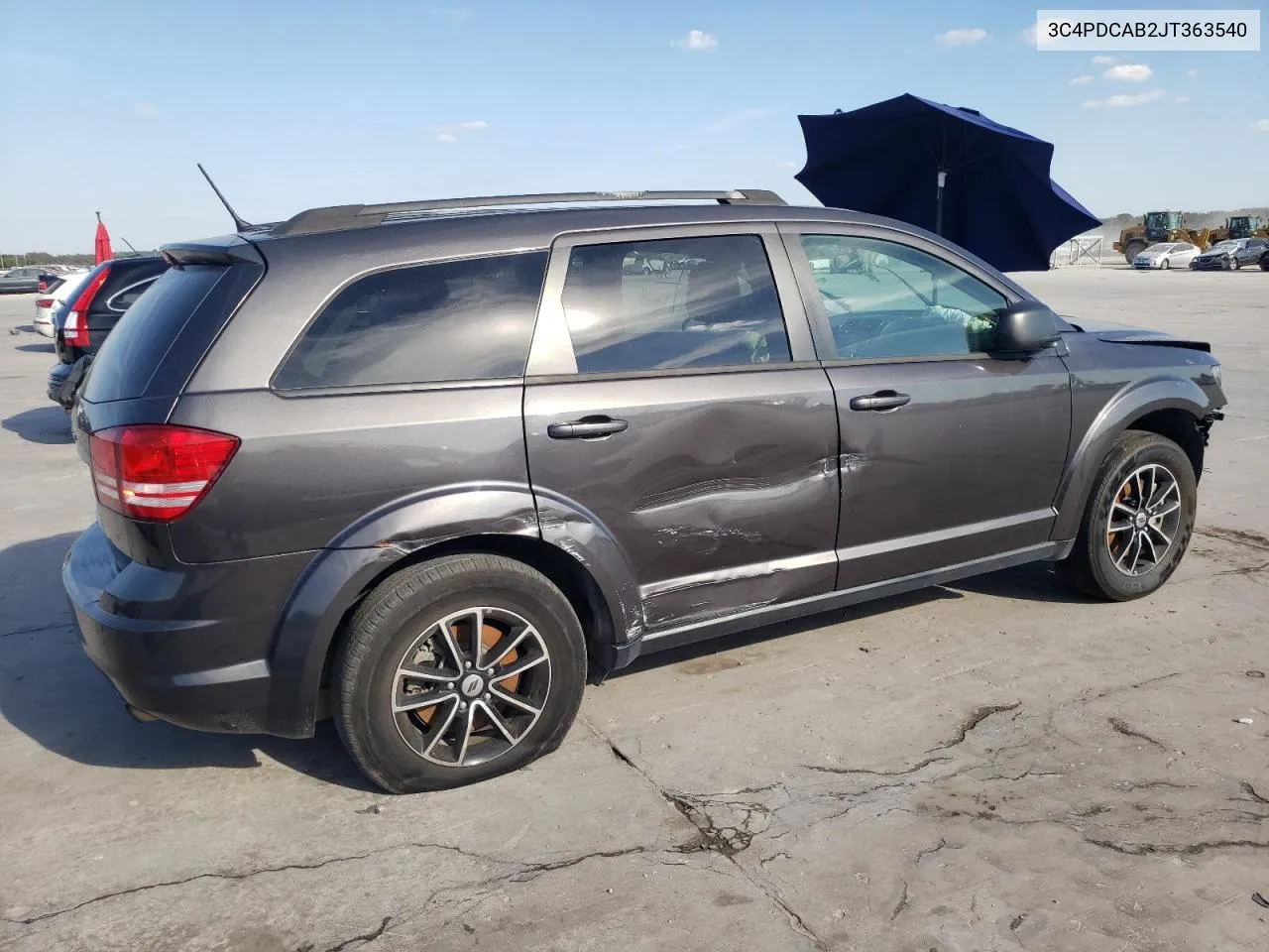 2018 Dodge Journey Se VIN: 3C4PDCAB2JT363540 Lot: 72742294