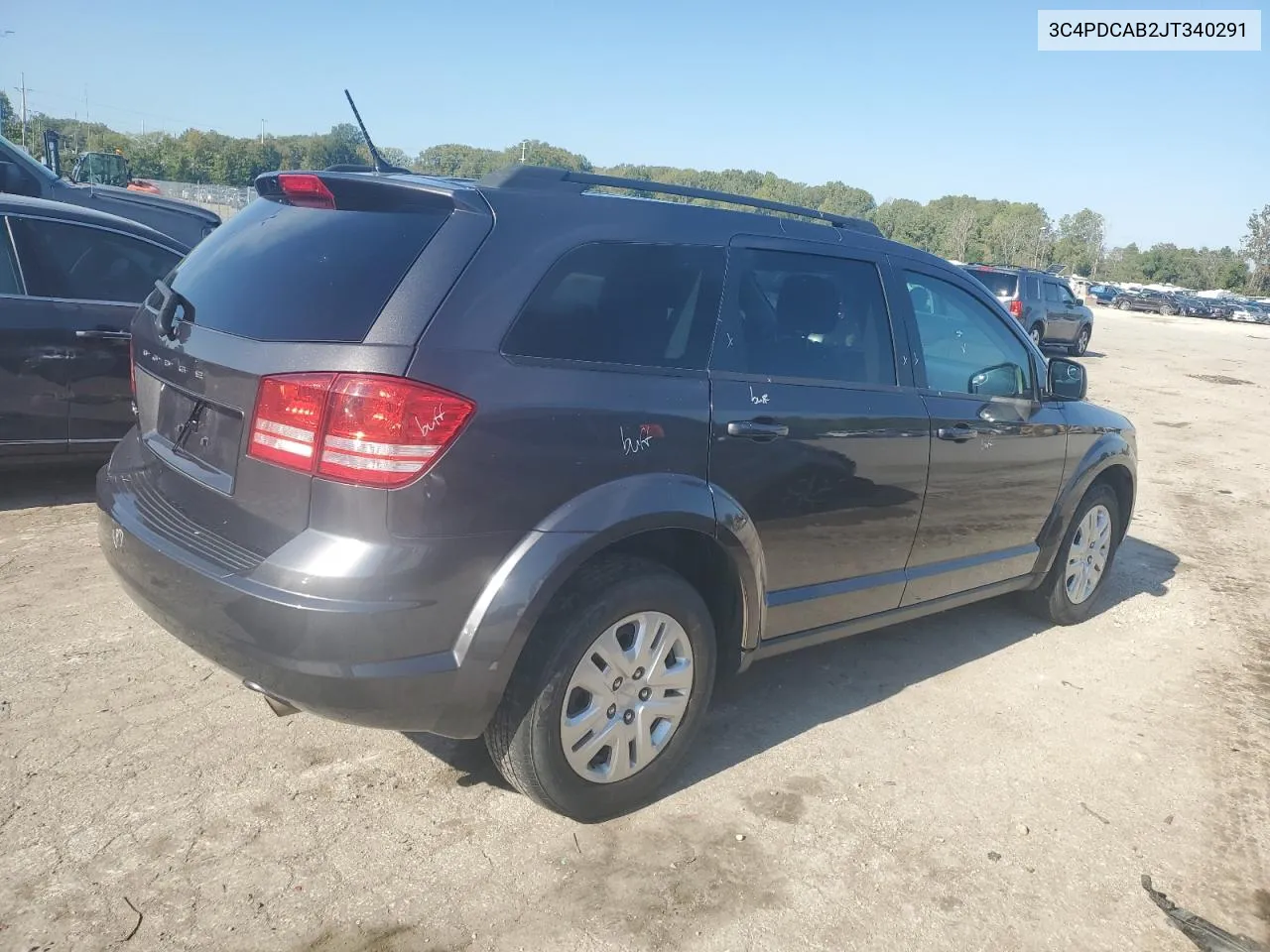 2018 Dodge Journey Se VIN: 3C4PDCAB2JT340291 Lot: 72755664