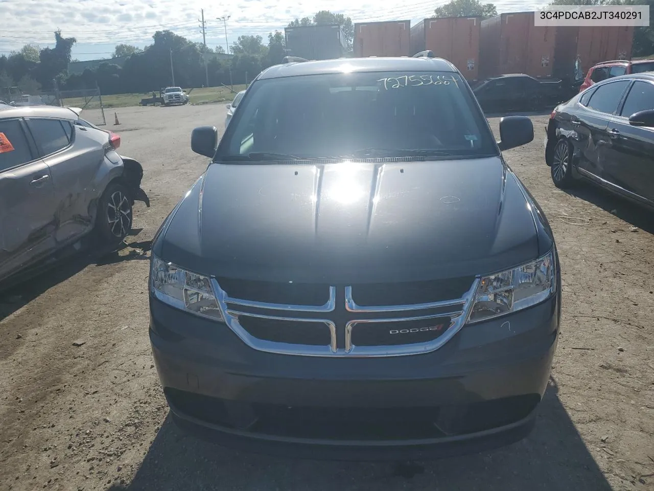 2018 Dodge Journey Se VIN: 3C4PDCAB2JT340291 Lot: 72755664