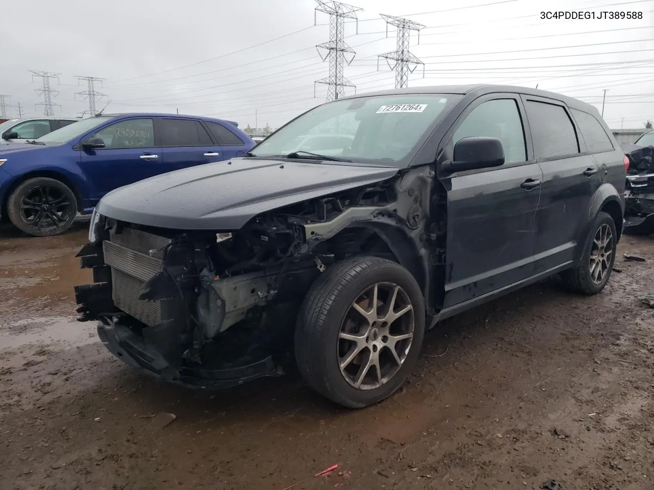 2018 Dodge Journey Gt VIN: 3C4PDDEG1JT389588 Lot: 72761264