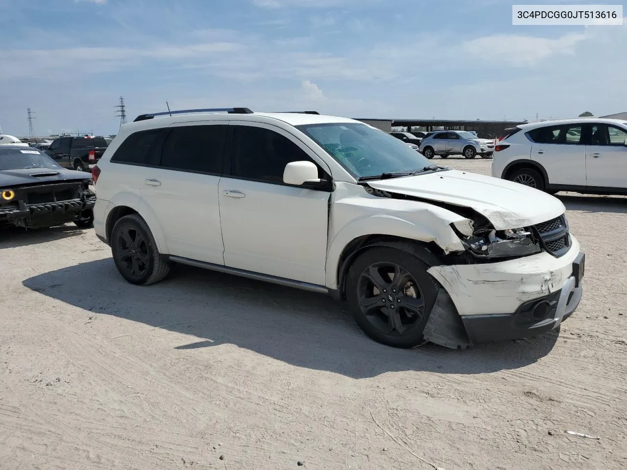 2018 Dodge Journey Crossroad VIN: 3C4PDCGG0JT513616 Lot: 72763954