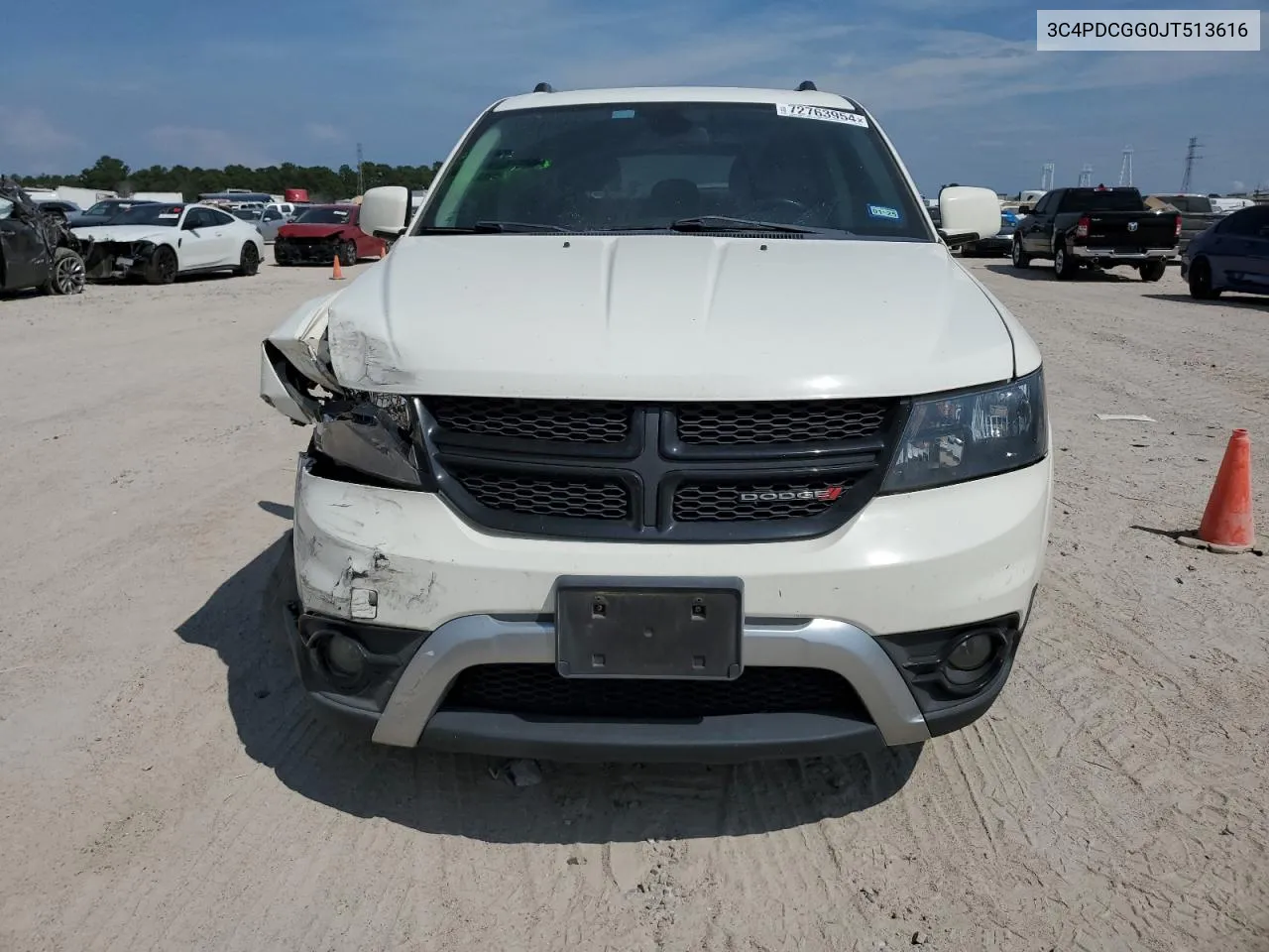 2018 Dodge Journey Crossroad VIN: 3C4PDCGG0JT513616 Lot: 72763954