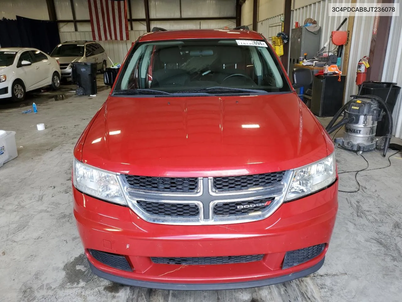 2018 Dodge Journey Se VIN: 3C4PDCAB8JT236078 Lot: 72782694