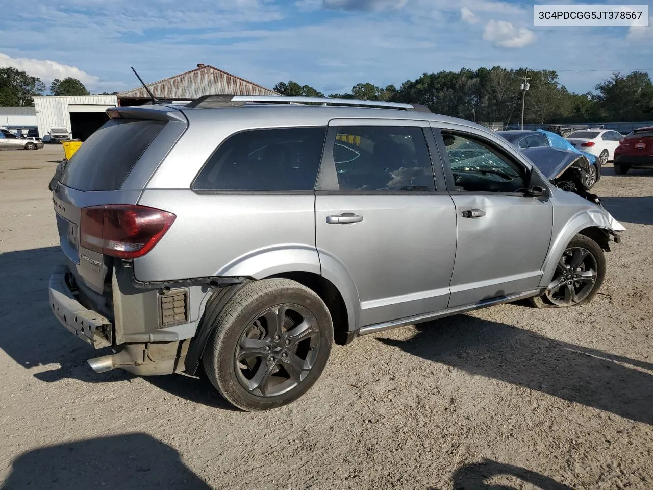 2018 Dodge Journey Crossroad VIN: 3C4PDCGG5JT378567 Lot: 72947204