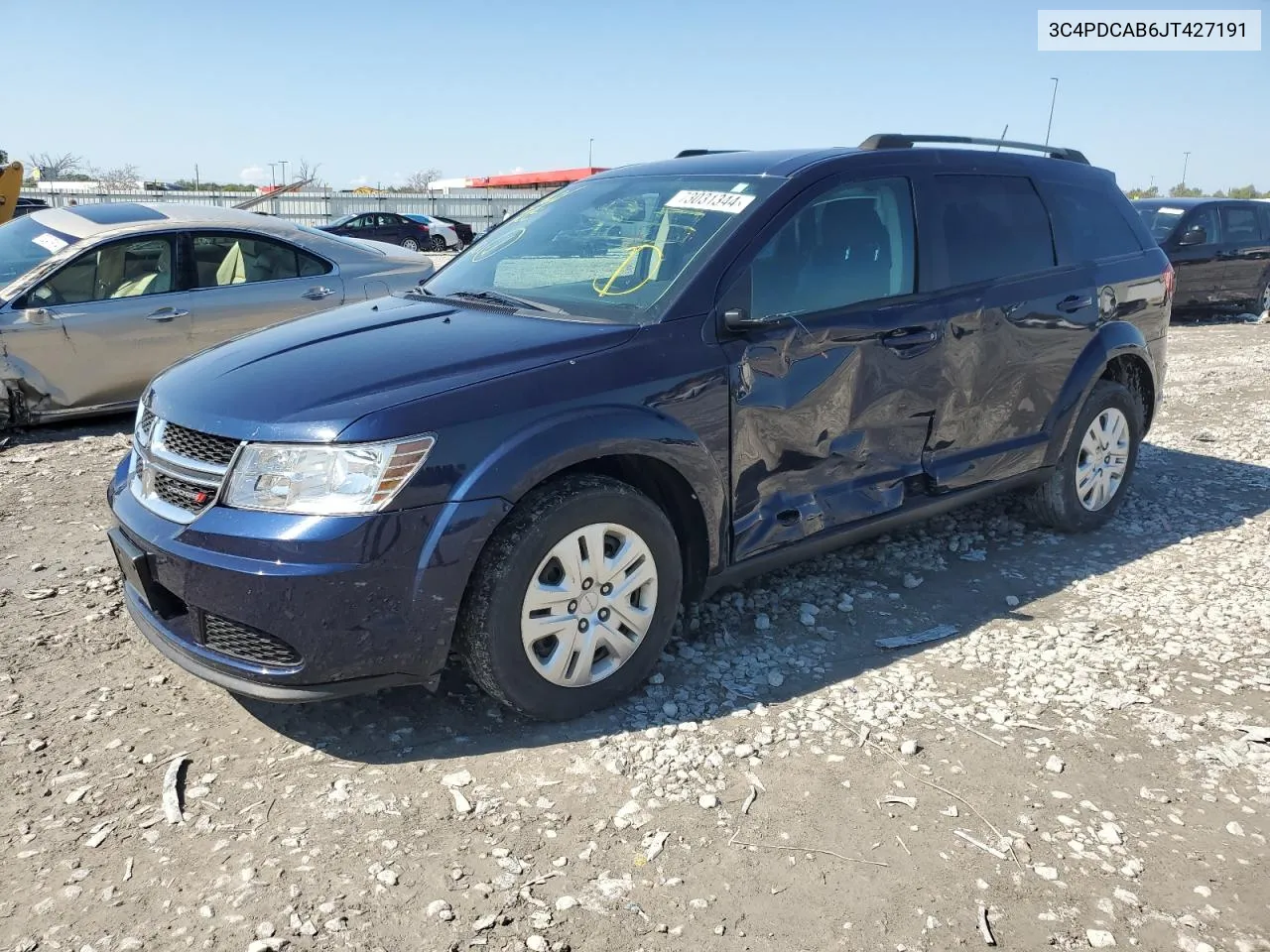 2018 Dodge Journey Se VIN: 3C4PDCAB6JT427191 Lot: 73031344