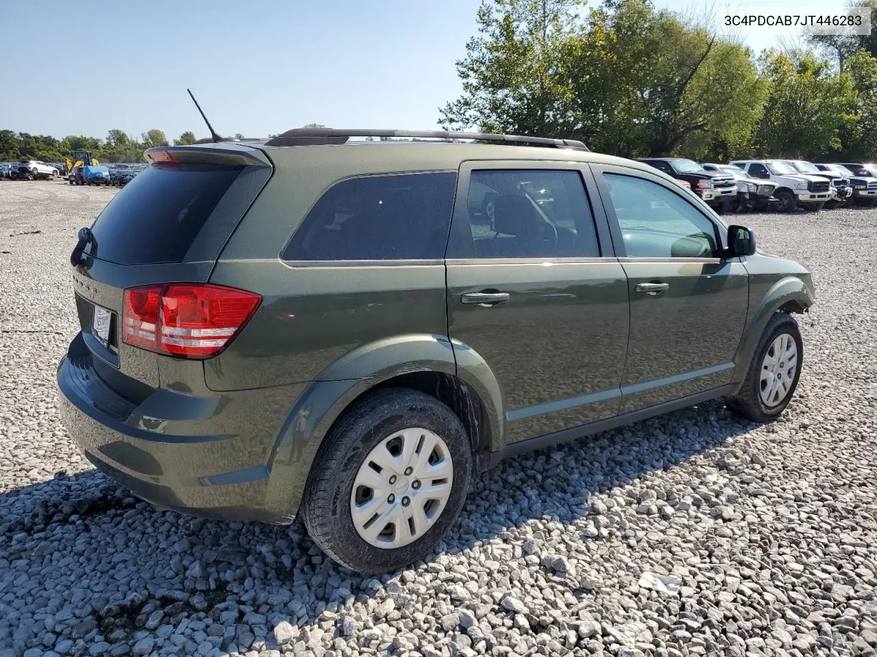 2018 Dodge Journey Se VIN: 3C4PDCAB7JT446283 Lot: 73177504