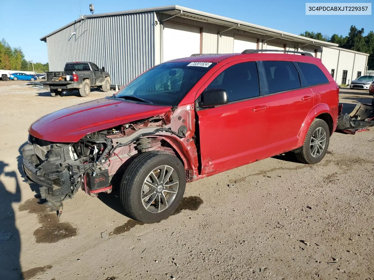 2018 Dodge Journey Se VIN: 3C4PDCABXJT229357 Lot: 73201524