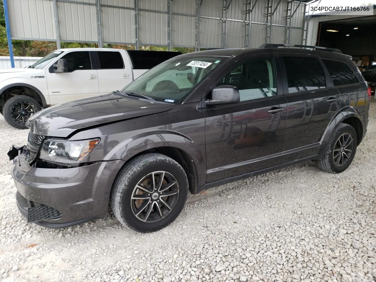 2018 Dodge Journey Se VIN: 3C4PDCAB7JT166766 Lot: 73317454