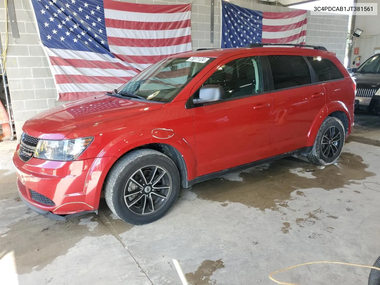 2018 Dodge Journey Se VIN: 3C4PDCAB1JT381561 Lot: 73371124