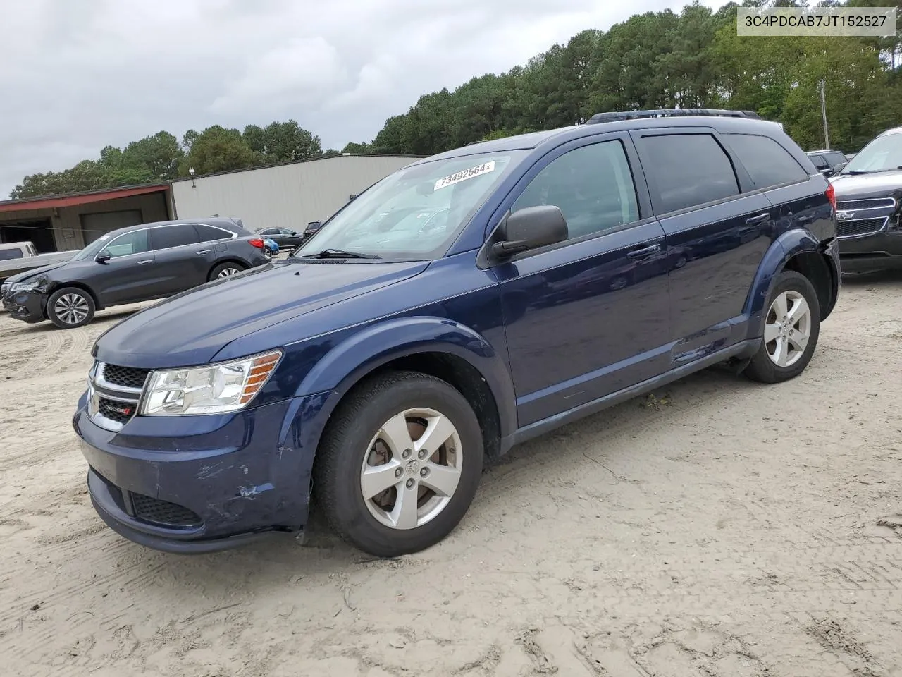 2018 Dodge Journey Se VIN: 3C4PDCAB7JT152527 Lot: 73492564