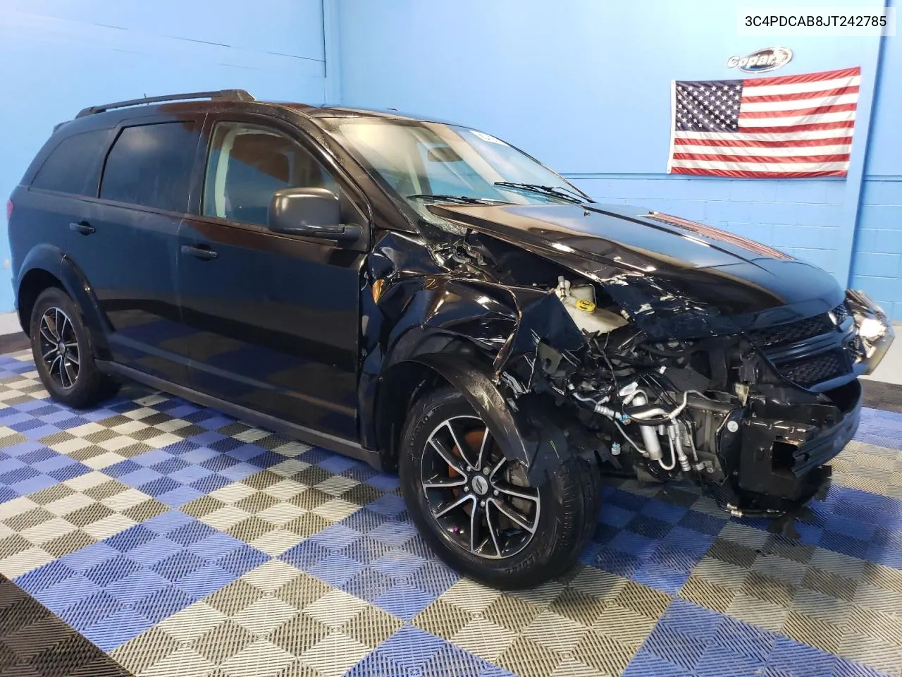 2018 Dodge Journey Se VIN: 3C4PDCAB8JT242785 Lot: 73496474