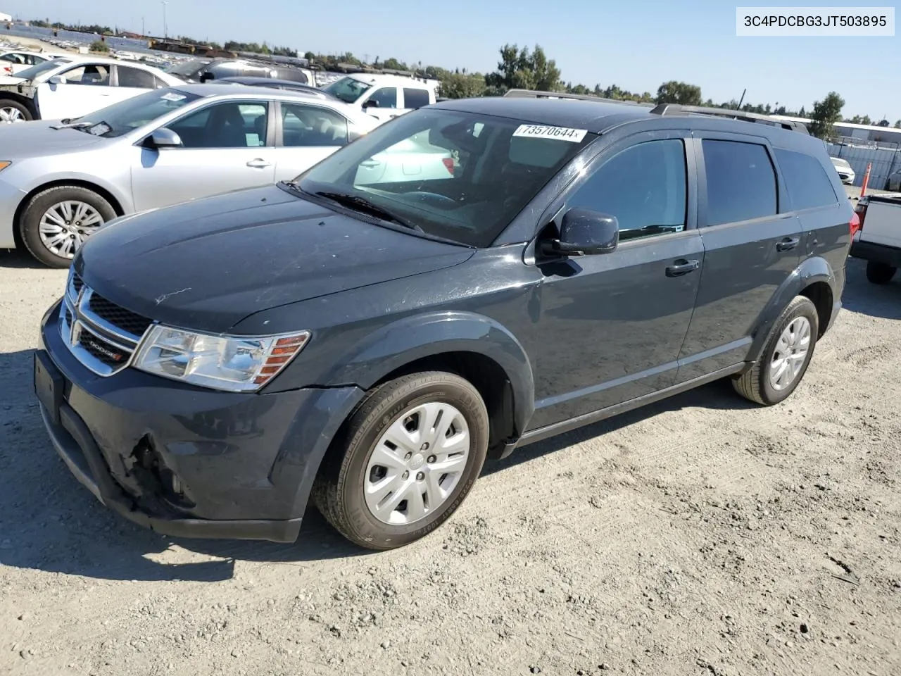 2018 Dodge Journey Sxt VIN: 3C4PDCBG3JT503895 Lot: 73570644