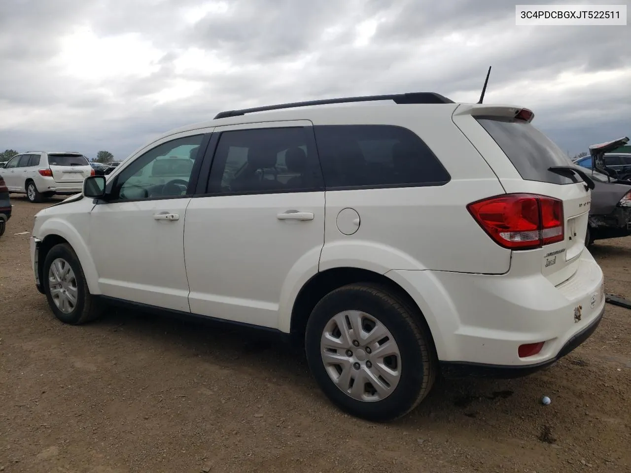 2018 Dodge Journey Sxt VIN: 3C4PDCBGXJT522511 Lot: 73572004