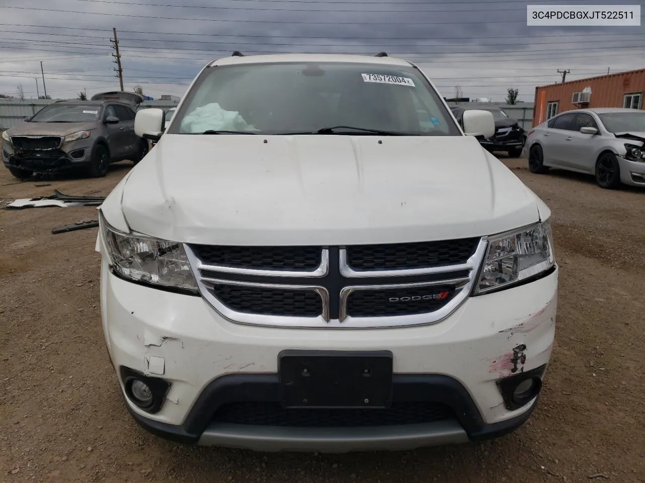 2018 Dodge Journey Sxt VIN: 3C4PDCBGXJT522511 Lot: 73572004