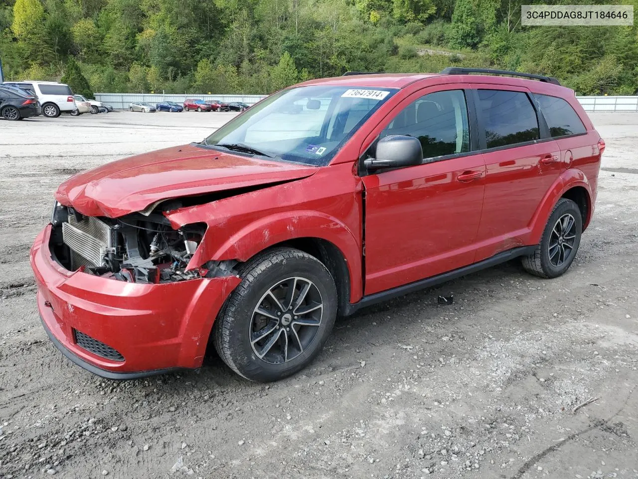 2018 Dodge Journey Se VIN: 3C4PDDAG8JT184646 Lot: 73647914