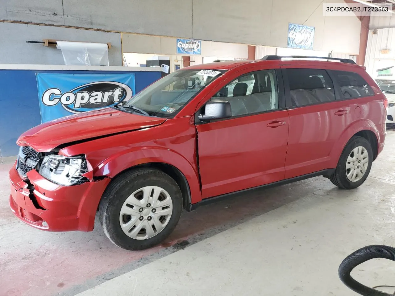 2018 Dodge Journey Se VIN: 3C4PDCAB2JT273563 Lot: 73750074