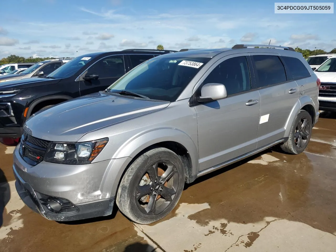 2018 Dodge Journey Crossroad VIN: 3C4PDCGG9JT505059 Lot: 73753864