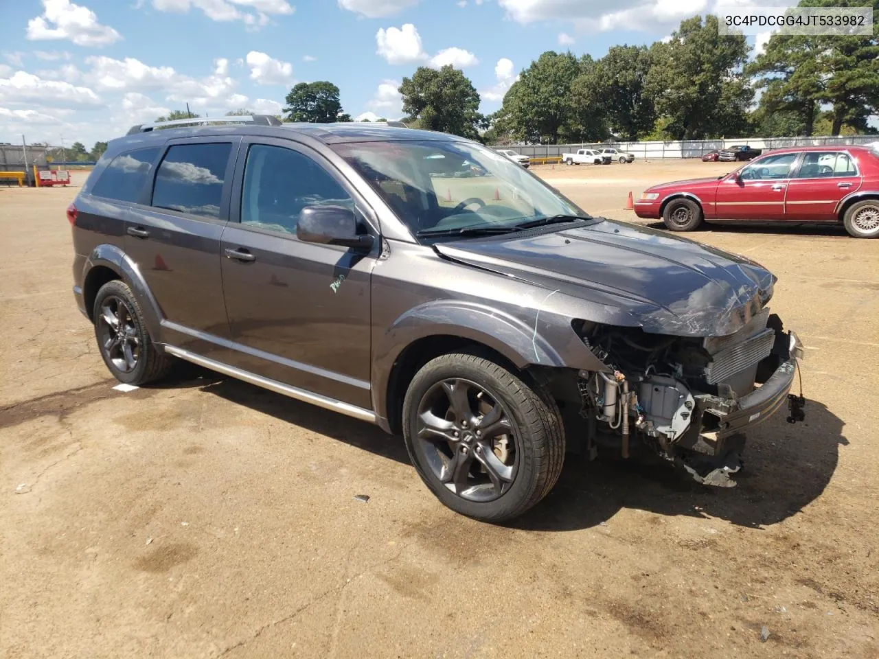 2018 Dodge Journey Crossroad VIN: 3C4PDCGG4JT533982 Lot: 73754864