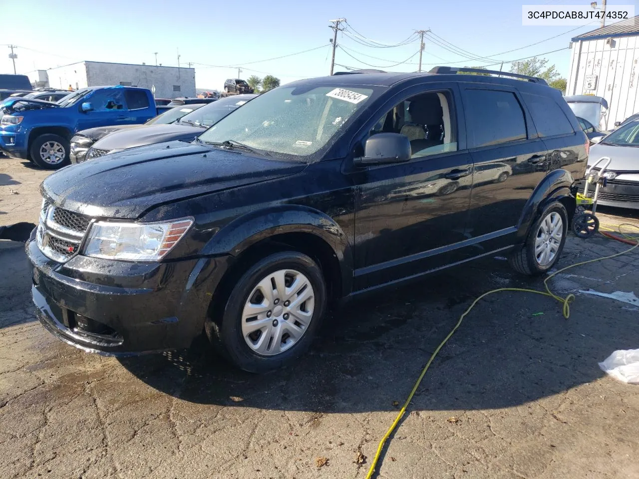 2018 Dodge Journey Se VIN: 3C4PDCAB8JT474352 Lot: 73805454