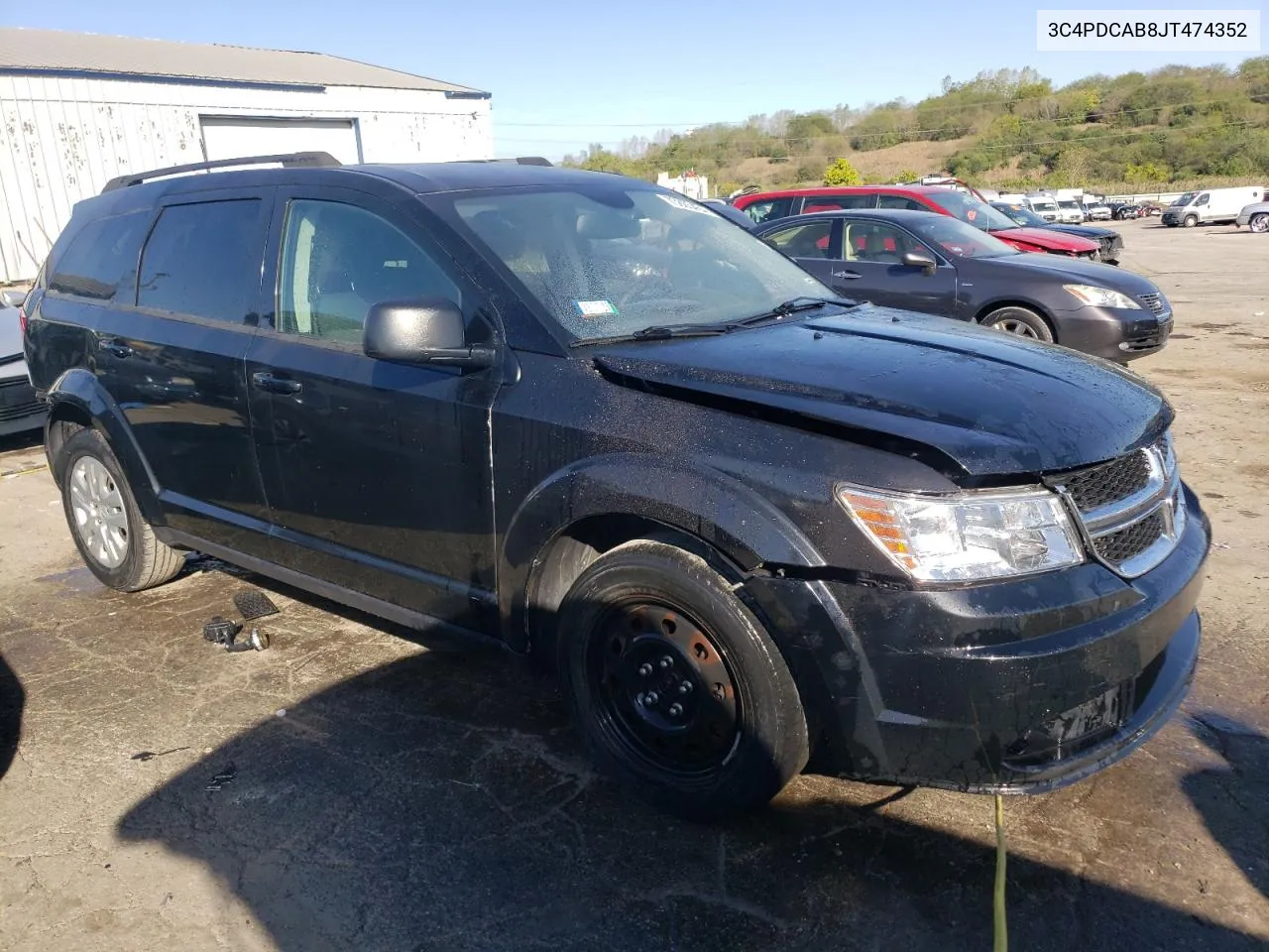 2018 Dodge Journey Se VIN: 3C4PDCAB8JT474352 Lot: 73805454