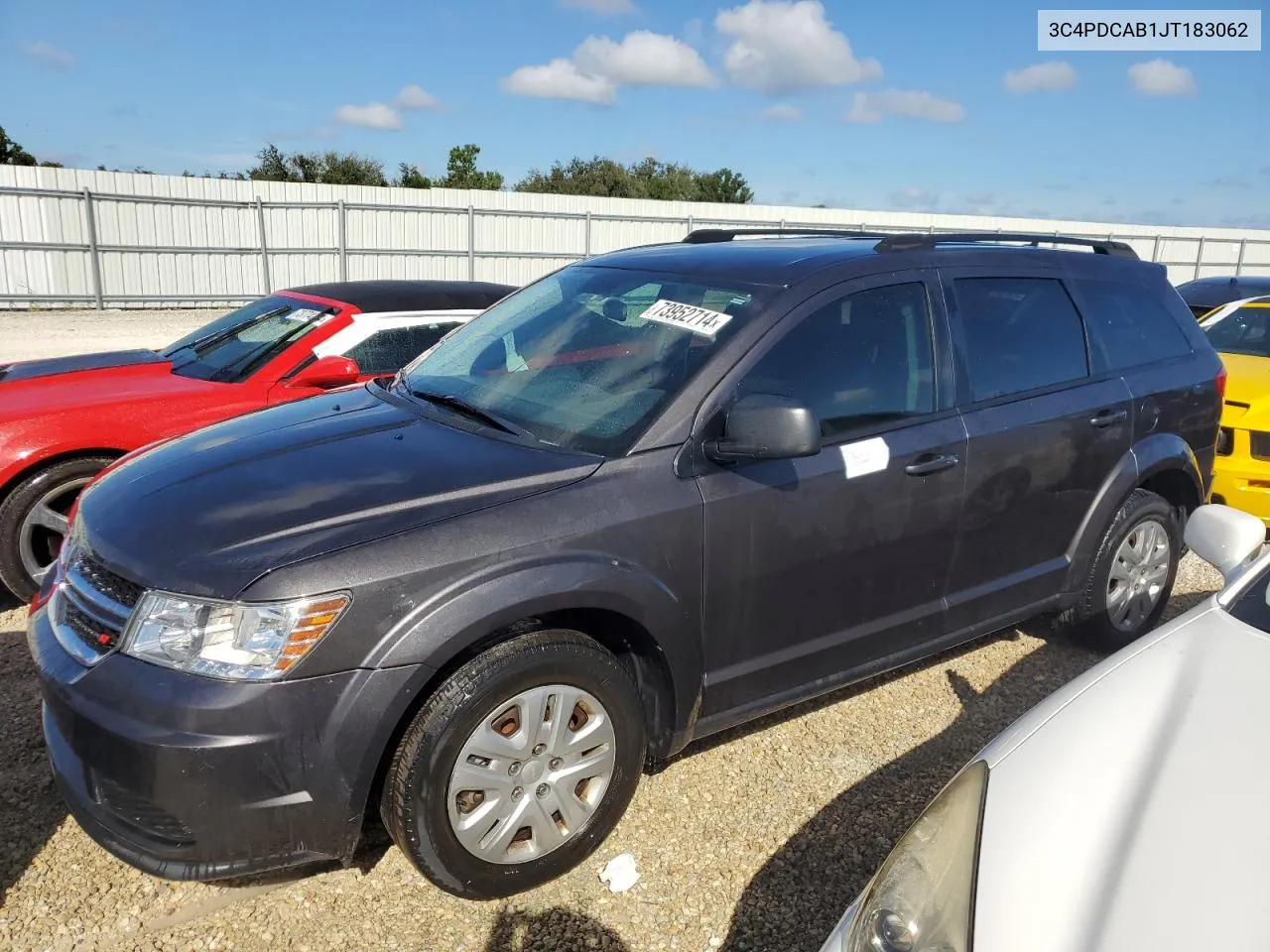 2018 Dodge Journey Se VIN: 3C4PDCAB1JT183062 Lot: 73952714