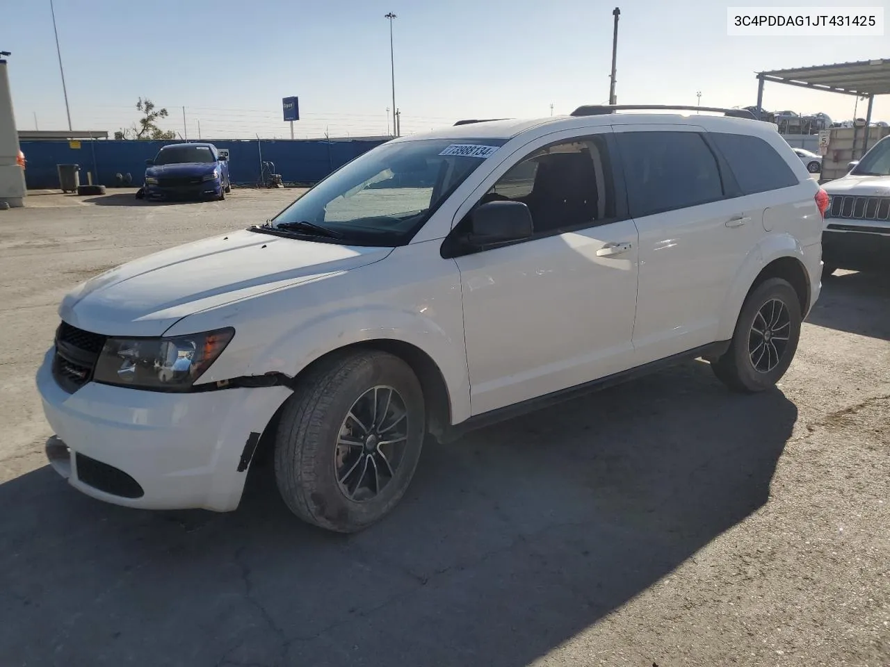 2018 Dodge Journey Se VIN: 3C4PDDAG1JT431425 Lot: 73988134