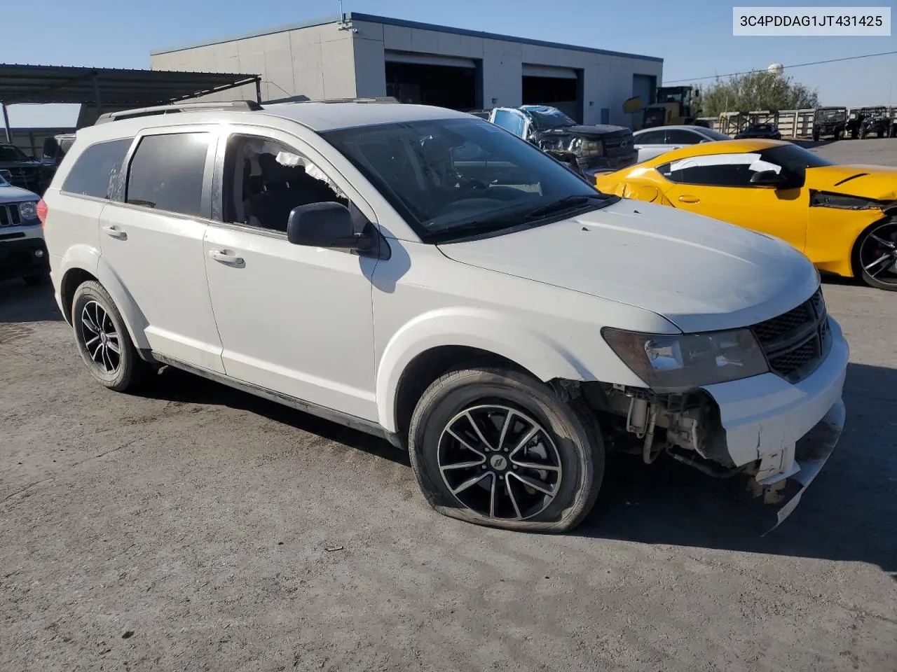 2018 Dodge Journey Se VIN: 3C4PDDAG1JT431425 Lot: 73988134