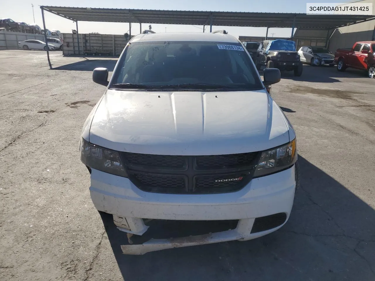 2018 Dodge Journey Se VIN: 3C4PDDAG1JT431425 Lot: 73988134